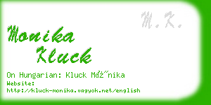 monika kluck business card